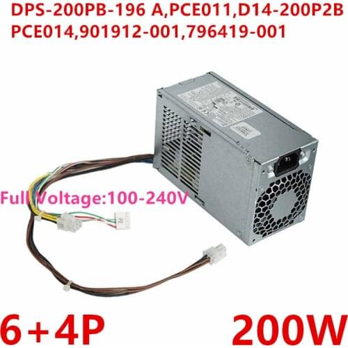 New Original PSU For HP ProDesk G2 SFF 6Pin 200W Power Supply DPS-200PB-196 A PCE011 D14-200P2B PCE014 D14-200P2A 901912-001