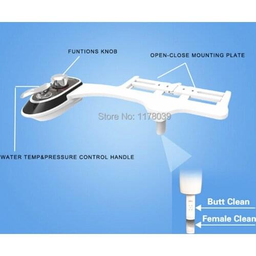Easy installation Non Electric Toilet Seat Bidet Dual Nozzles spray,single cold double nozzle with self-cleanning bidet,J17600