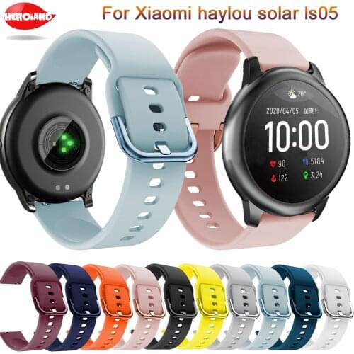 Soft silicone watch band strap for Haylou Solar LS05 strap replacement bracelet accessory for Xiaomi Haylou Solar smart watch