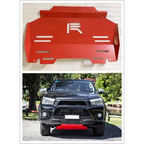 With logo Pickup Car Front Engine Base Plate Bottom Cover Plate Fit for Hilux revo 2015-2017 car motor base plate protected