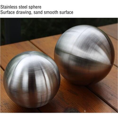 Dumb light ball Dia 120mm 12cm stainless steel wire drawing ball hollow ball decoration ball decorative furnishing articles