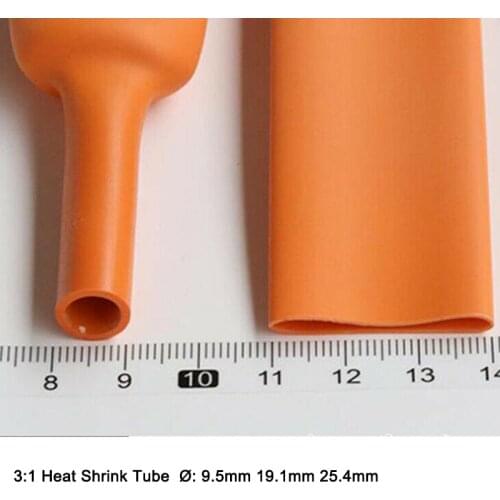 Heat Shrink 3:1 Heatshrink Tube Cable Wire Electrical Sleeving Orange 3.2 mm - 30 mm
