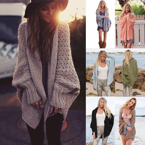 Winter cardigan women cardigans mujer 2019 Korean long sleeve fem me maxi plus size Sweater loose knitted shawl cross border