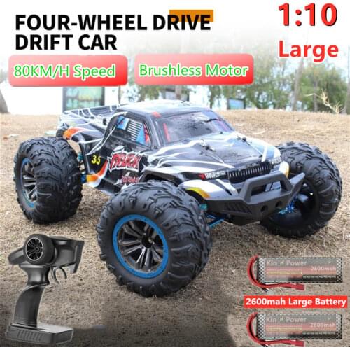 70KM/H Brushless RC Racing Car Metal Alloy 200M Distance Racing Buggy off Load Climbing RC Toys Shock Absorption Vehicle RC Toy