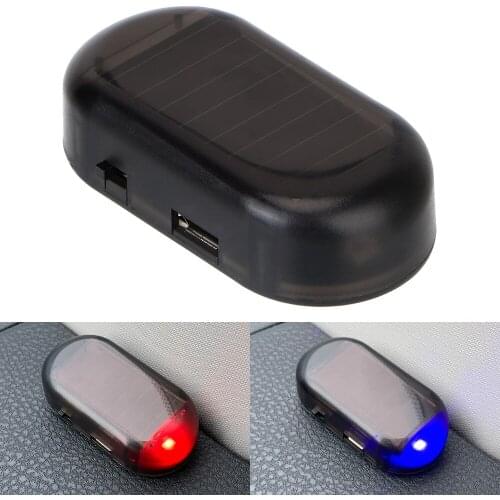 Anti-Theft Caution Lamp LED Flashing Imitation Solar Powered Wireless Warning Car Fake Security Light Simulated Dummy Alarm