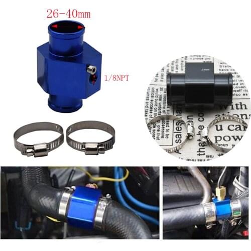 Water Temp Gauge Radiator Temperature Water Temp Joint Pipe Sensor 40mm 38mm 36mm 34mm 32mm 30mm 28mm 26mm Hose Adapter