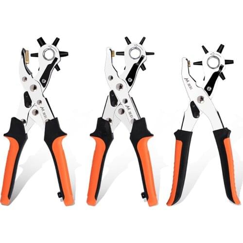 Punch Plier Hole Punching Machine Round Hole Perforator Tool Make Hole Puncher For Watchband Cards Leather Belt