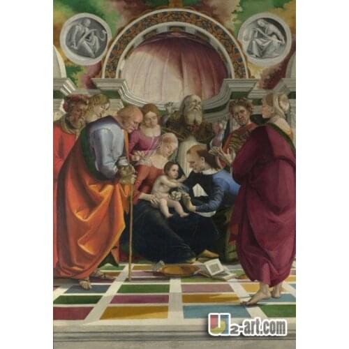 Canvas Prints (Luca Signorelli Circumcision) wholesale home supplies printed picture classic oil painting for sale Religion-302