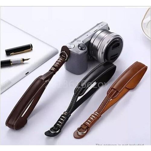 Camera Leather Hand Grip For SONY A5100 5T 5R A6000 A6300 NX3000 A7 A7R RX100 II For Samsung NX3300 NX3000 for Canon Fuji
