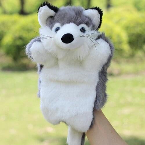 Cute Fox Hand Puppet Cartoon Plush Toys Baby Educational Animal Hand Puppets Pretend Telling Story Doll Toy for Children Kid