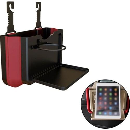 Multi-function Car Storage Cup Holder Folding Car Trash Can Creative Hanging Storage Box Garbage Bin