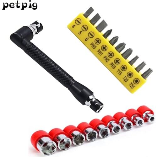 Petpig Screwdriver Set Hand Tool Torque Wrench Two Tools Household Tools Set Ratchet Wrench Screwdrivers Set of Heads