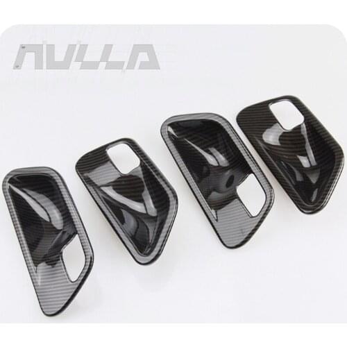 NULLA Door Handle Bowl Cover Trim For BMW 3 4 Series 3 4 Series f30 f32 f35 316i 318i 320li 2013-2018 Carbon Look Interior