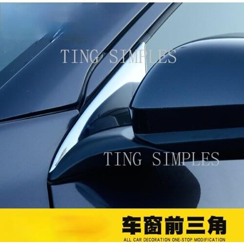 For Honda XRV Vezel 2015 2016 2017 2018 2019 Window front triangle decoration paste refitting window trim triangle light strip