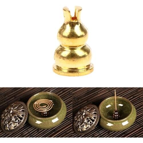 Portable Alloy Copper Incense Holder Fixed Incense Sticks Coil Burner Censer