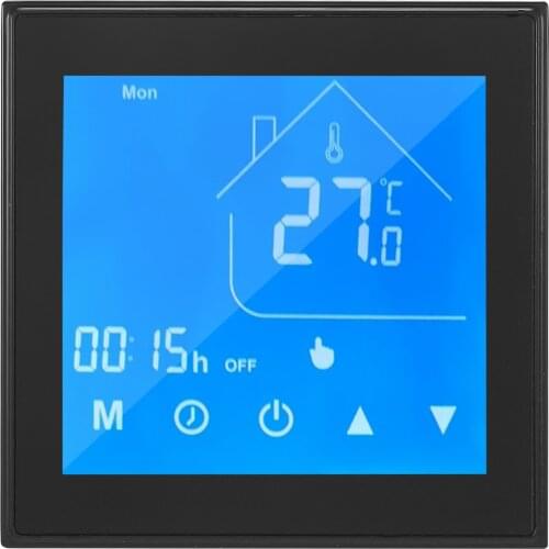 Touch Thermostat Temperature Controller LCD Display Week Programmable Thermostat for Water Heating Accurate Temperature 95-240V