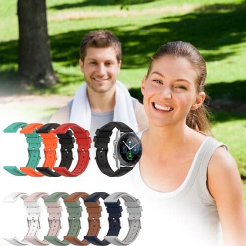 20mm 22mm Silicone Band for Samsung Galaxy Watch Active 2 Watch 3 45mm 42mm Gear S3 Watchband Bracelet Strap for Amazfit bip Hot