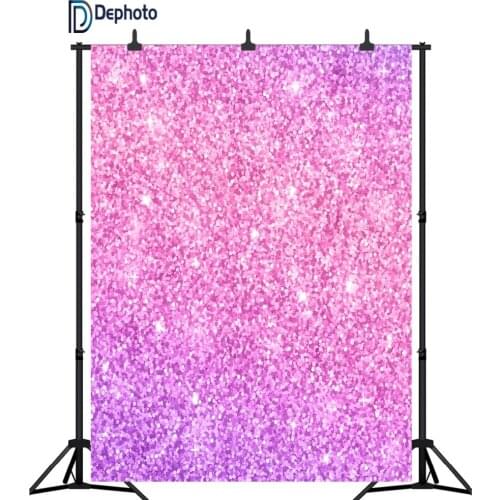 DePhoto Pink Glitte Bokeh Baby shower Photography Backgrounds Birthday party Photographic Backdrops For Photo Studio