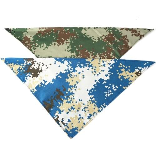Katu Camouflage Cat dog bandana Camouflage Bib Scarf Collar Pet Neckerchief Scarf Saliva Towel for Medium Large Dogs Accessories