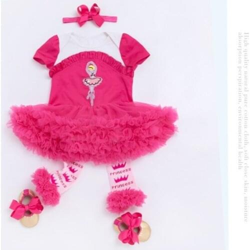 DollMai silicone reborn babies girls dolls clothes high quality cotton red clothing puff dress suit for 50-55cm baby dolls gifts