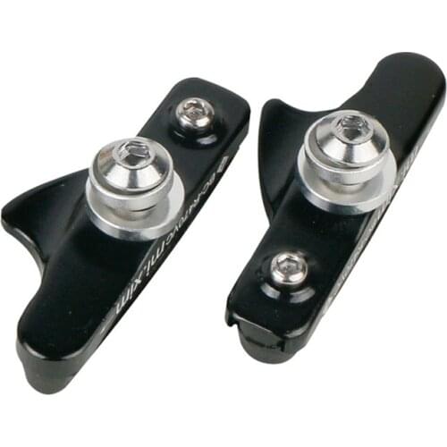 1 Pair Mountain Road Bike Brake Pads MTB Bicycle Braking V-Brake Holder Shoes Rubber Blocks Durable Cycling Accessories New