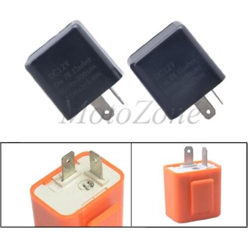 Universal 12V Hyper Flash 2 Pin LED Turn Light Flasher Relay Motorcycle Signal Control Suit For Harley Kawasaki Yamaha Suzuki