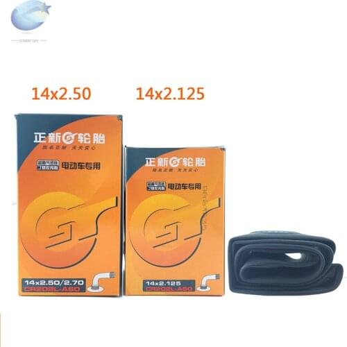 Thicken Electric Bike Tires14" 14 X 1.75/1.95/2.125/2.5/3.0 Bend gas nozzle Kid Bicycle Rubber Inner Tube E-bike Tires Original