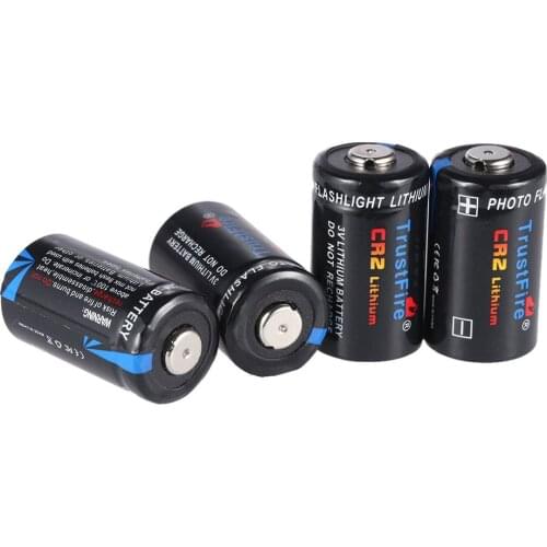 10pcs/lot TrustFire CR2 3V 750mAh CR 2 Battery Lithium Batteries with Safety Relief Valve For Flashlights Headlamps Camera