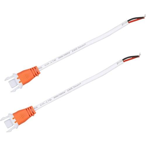 2PCs/lot AC 220V Male Connector for High Brightness LED Grow Bar Light Kitchen Cabinet LED Rigid Light