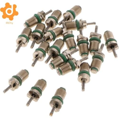 20 Pcs R134A Car Air Conditioner Valve Core High Pressure Quick Coupler Adapter 20mm Universal Car Accessories