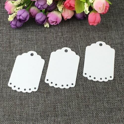 200 pcs/lot 4.5 * 7 cm WHITE products hand draw cardboard label Clothing Garment Tags/party hang tags/flower tags