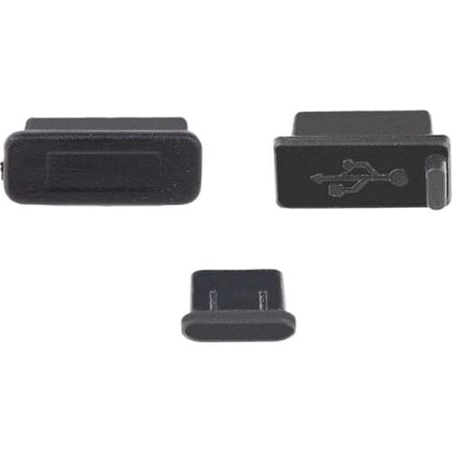 3Pcs/Set Silicone Dust Plug for DJI Smart Controller HDMI/USB/Type-C Interface Dust Plug Cover for DJI Mavic 2 Accessories