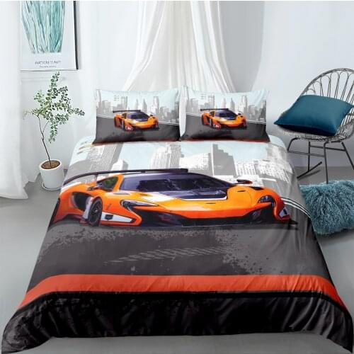 3D Racecar Design Duvet Cover Sets Bedding Set Comforter Covers Pillow Cases 173*230 230*230 265*230 180*210 Custom Home Texitle