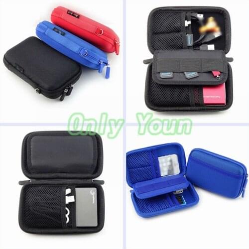 Aipinchun Mini Zipper Hard Case Earphone Digital Bag Protective Usb Cable Organizer Portable Earbuds Pouch Box