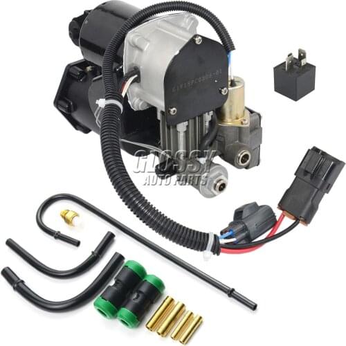 AP03 Air Suspension Compressor Pump Hitachi Style+Relay+Pipe Kit For Range Rover Sport Discovery 3&4 LR044360 LR023964