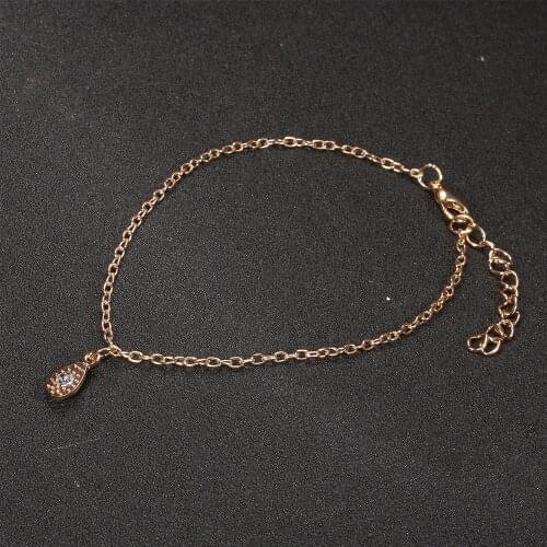 Water DropFemale Anklets Foot Jewelry Leg New Anklets On Foot Ankle Bracelets For Women Leg Chain Gifts New Fashion Simple 2021