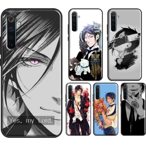 Kuroshitsuji Sebastian Michaelis Case For OnePlus Nord 7 8 Pro Realme 6 Pro 7 C3 XT X7 For OPPO Find X2 Reno 4 Pro Cover