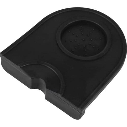 Black Silicone Rubber Pad Manual Espresso Coffee Tamper Mat Holder Kitchen Accessories