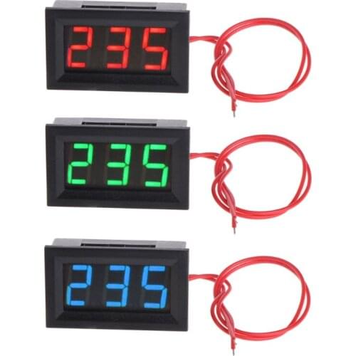 2 Wire 0.56" AC 30V-500V LED Digital Voltmeter Voltage Meter Monitor Tester For 110V 220V 380V W0YD