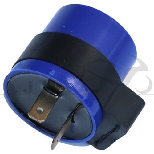 DC 6V 12V Round Motorcycle Inbuilt Beeper Flasher Turn Signal LED Blinker 2 Pins Motor Buzzer Flasher Relay Indicator