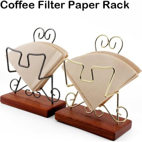 Wooden V60 Filter Paper Rack Filtering Paper Storage Holder Stand Coffee Tools Household Coffee Accessories For Barista