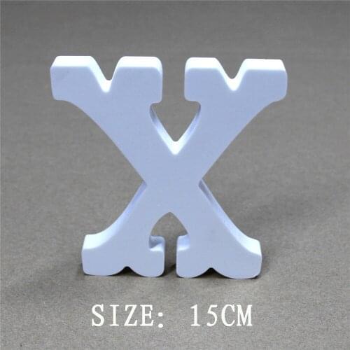 Home Decor Special style Height 15cm artificial Wood Wooden White Letters Alphabet of Wedding Birthday Wedding decoration