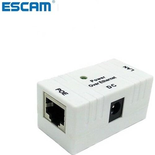 ESCAM Manufacturers supply white Poe separator network power supply module Ethernet Poe circuit breaker