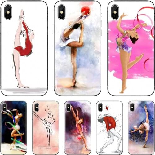 Gymnastics Oil Painting For LG K10 K8 K7 K4 Nokia X6 2 3 5 6 8 9 230 3310 2.1 3.1 5.1 7 Plus 2017 2018 Silicone Bag Case
