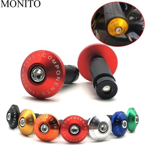Hot Universal Motorcycle Handle Ends Bar motocross Handlebars Grips Plug Cap For DUCATI MONSTER 400 620 695 696 796 800 S2R 821