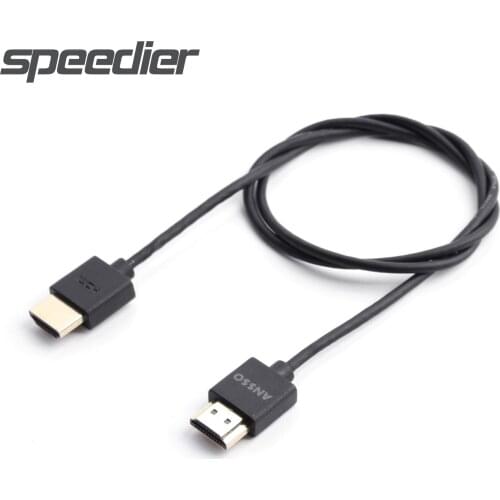 HDMI-compatibl 2.0 Super soft cable GH5 S S1H FS7 5 BMPCC 4K 60P Connection monitor recorder 18Gbps;HDR signal Ultra Slim