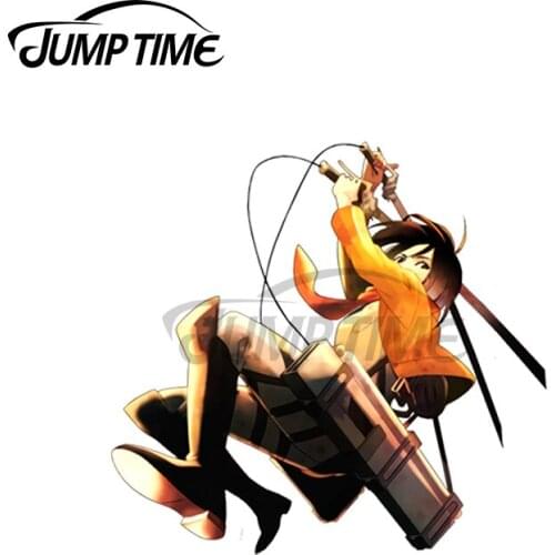 JumpTime 13 x 6.8cm For SNK Sasha Braus Car Assessoires Stickers Personality Truck 3D Decal Air Conditioner Car Door Decor