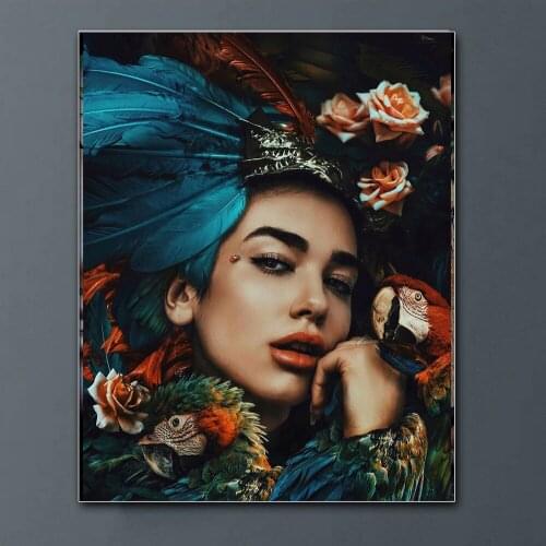 Square/Round Diamond 5D DIY Diamond Painting Flower Woman Face Art 3D Embroidery Cross Stitch Mosaic Home Decoration Gift
