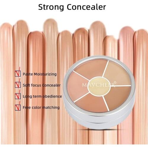 6 Colors Face Concealer Camouflage Cream Contour Palette Maquillaje Profesional Foundation Palette Concealer Cosmetic TSLM1