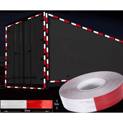 Mexico DOT-C2 Reflective Safety Warning Conspicuity Tape Film Sticker Strip Car Accessories